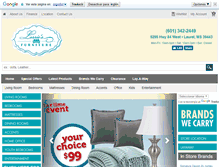 Tablet Screenshot of lorriesfurniture.com